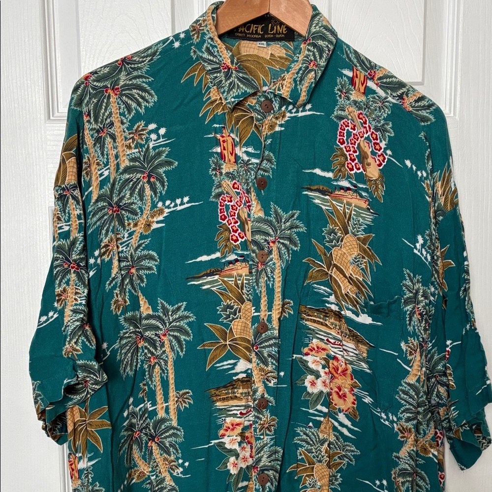 Men's Tropical Green Shirt